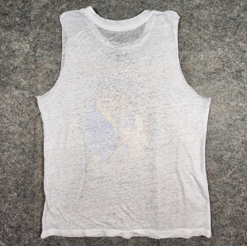 Disney Beauty and the Beast Sleeveless White Tee Size Medium - Picture 2 of 7